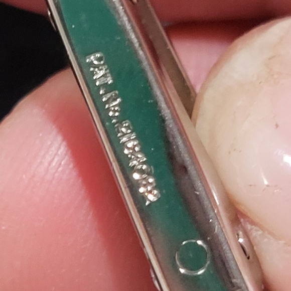 Labrodite tie clip stamped 1818. - Picture 6 of 10